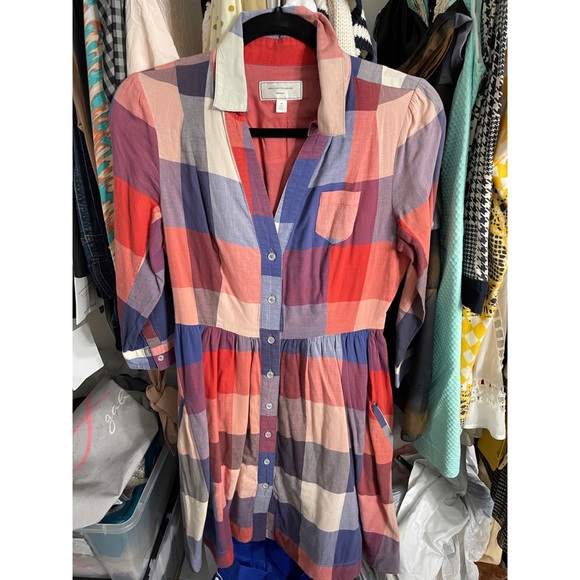 Moulinette Soeurs Reed red shirtdress - Picture 5 of 5